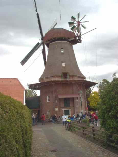 Das Melkhus ist eine alte Windmühle